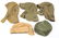 WWI - WWII US ARMY / NAVY FIELD CAP LOT OF 5