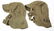 WWI - WWII US ARMY / NAVY FIELD CAP LOT OF 5 - 2