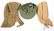 WWI - WWII US ARMY / NAVY FIELD CAP LOT OF 5 - 7