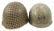 WWII US ARMY 1st INFANTRY DIV M1 COMBAT HELMET - 2