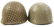 WWII US ARMY 1st INFANTRY DIV M1 COMBAT HELMET - 4