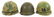 VIETNAM WAR US ARMY M1 COMBAT HELMET LOT OF 3 - 2