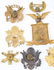 WWI - WWII US ARMY OFFICER EAGLE INSIGNIA & COLLAR - 5