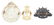 BRITISH COMMONWEALTH CAP BADGE INSIGNIA LOT OF 6 - 3