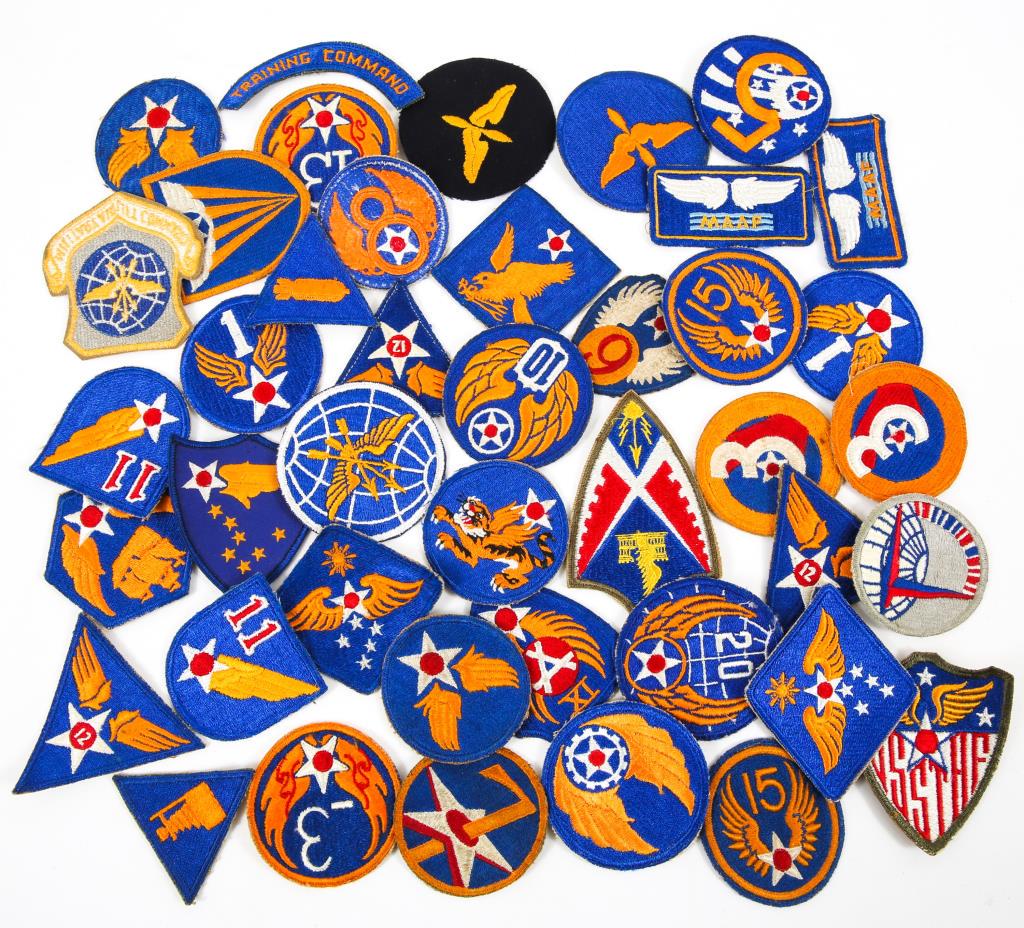 WWII - KOREA US AIR FORCE SHOULDER PATCH LOT OF 42: WWII - KOREA US AIR FORCE SHOULDER PATCH LOT OF 42 WWII - Korea US Air Force shoulder patch, lot of 42.