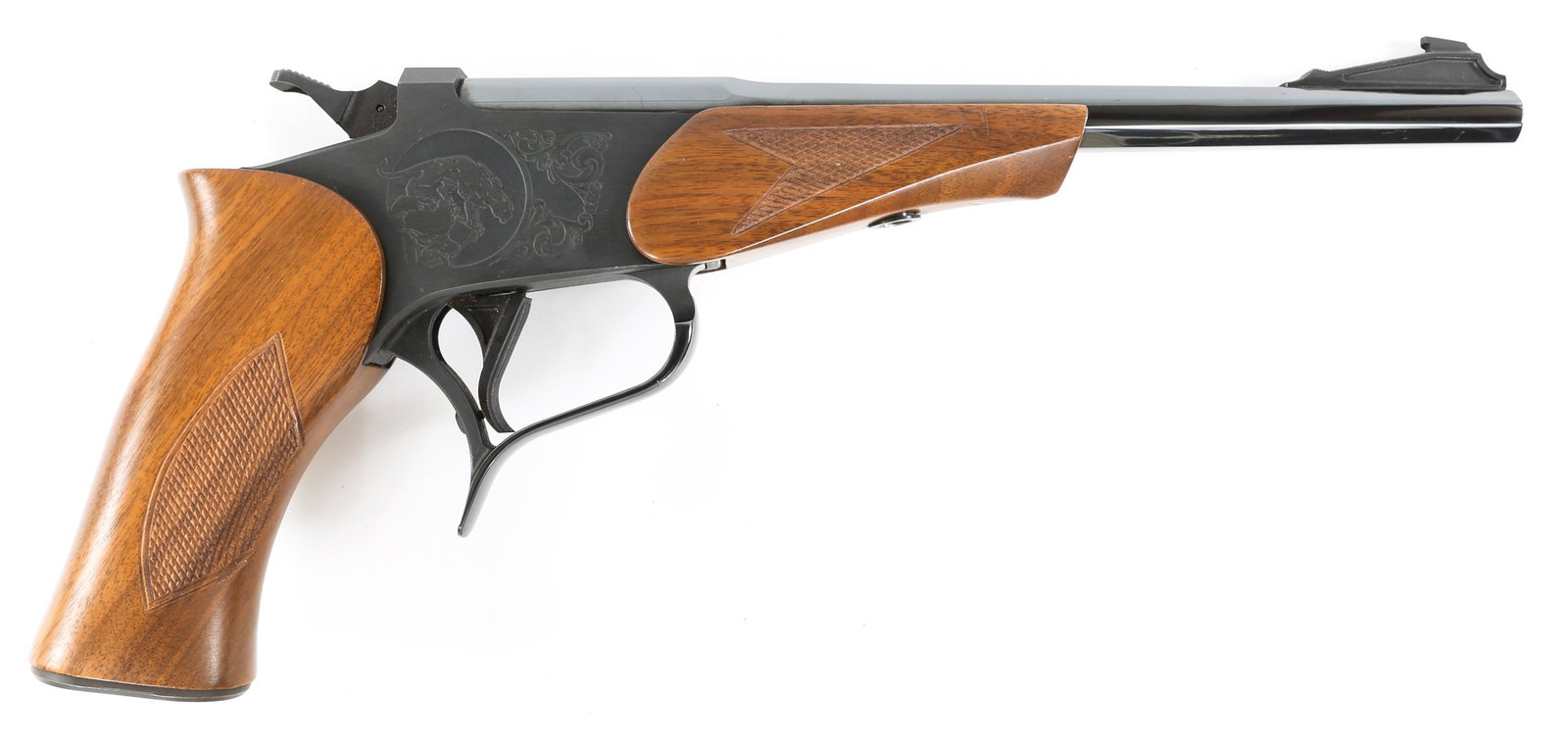 THOMPSON CENTER ARMS .22 WMR CONTENDER PISTOL: THOMPSON CENTER ARMS .22 WMR CONTENDER PISTOL Thompson Center Arms Contender target pistol in .22 WMR caliber. Caliber / Gauge: .22 WMR Barrel Length: 10" Serial Number: 66764