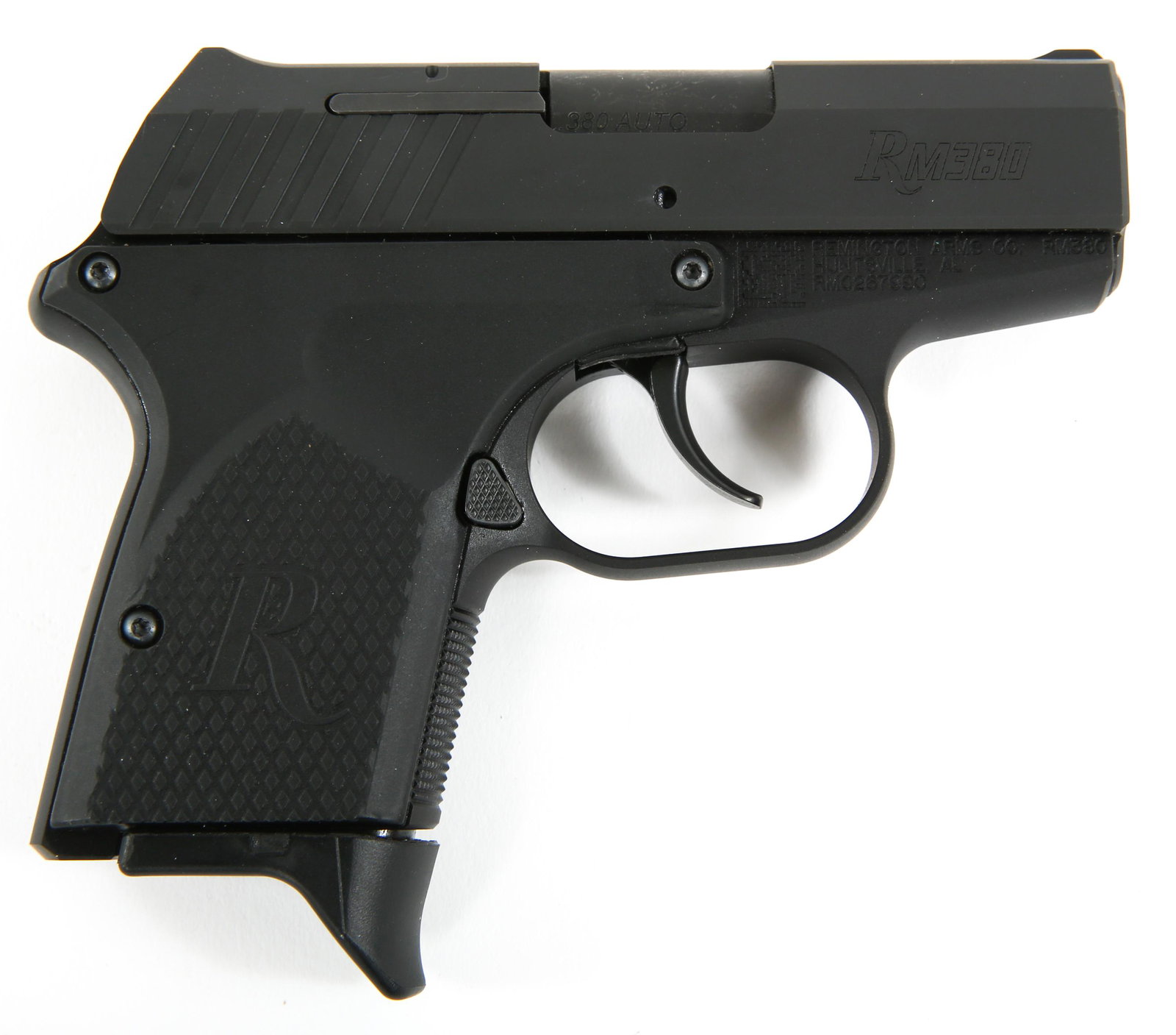REMINGTON MODEL RM380 .380 ACP CALIBER PISTOL: REMINGTON MODEL RM380 .380 ACP CALIBER PISTOL Remington model RM380 .380 ACP caliber pistol. 2 magazines. Factory box and accessories. Caliber / Gauge: .380 ACP Barrel Length: 2.75" Serial Number: RM0