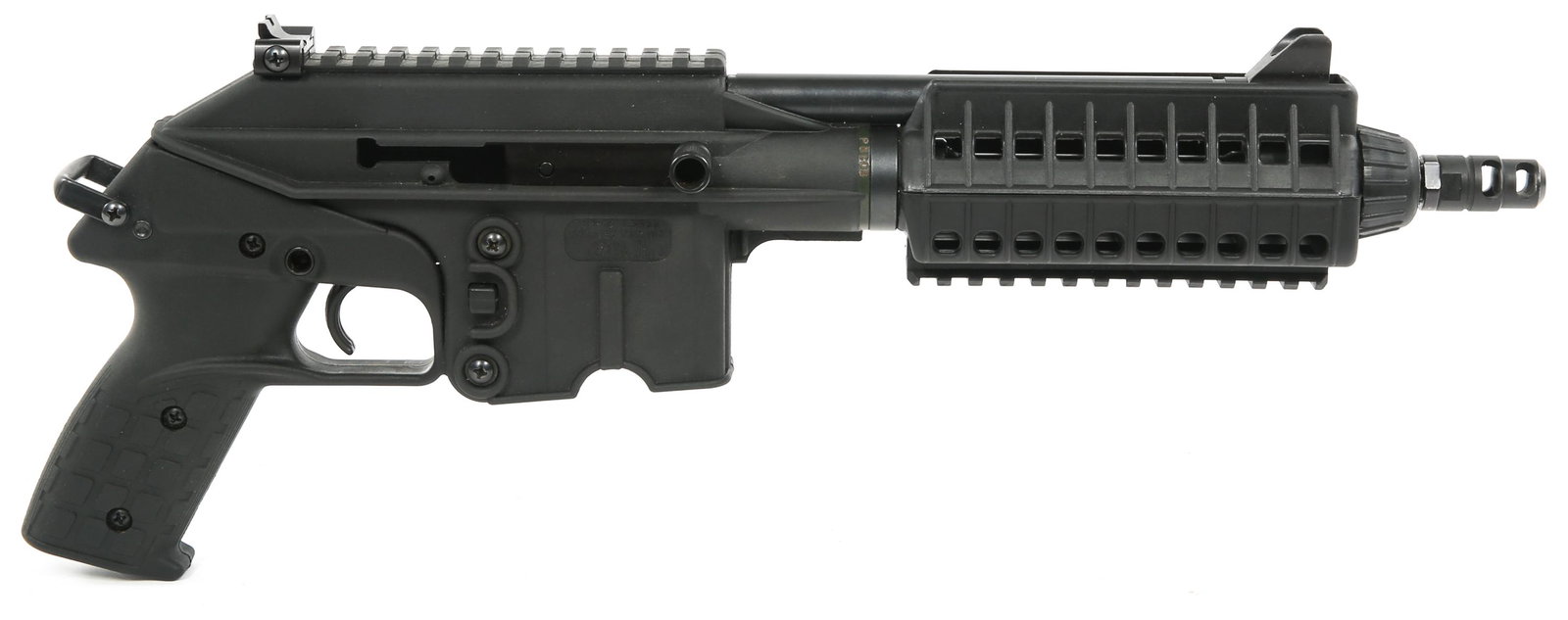KELTEC MODEL PLR-16 5.56mm PISTOL: KELTEC MODEL PLR-16 5.56mm PISTOL KelTec model PLR-16 5.56mm pistol, in original factory box with tool. Black synthetic stock. No magazine. Flash suppressor installed. Caliber / Gauge: 5.56mm Barrel L