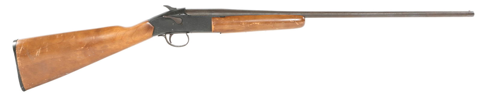 SAVAGE SPRINGFIELD M944 .410 GA BREAK-OVER SHOTGUN: SAVAGE SPRINGFIELD M944 .410 GA BREAK-OVER SHOTGUN Savage Springfield model 944 .410 gauge break-over single shot shotgun. 2.5"-3" chamber. Barrel stamped: "SP7." Wooden stock, and blued finish. Calib