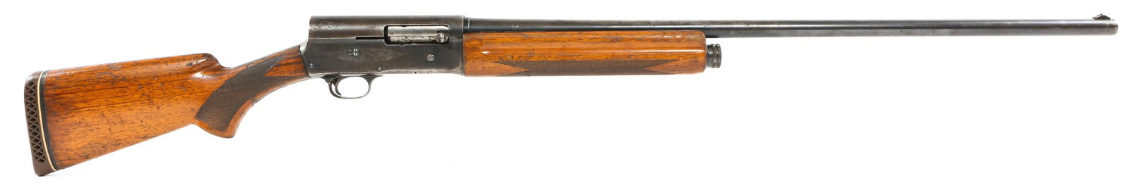 BELGIAN FN BROWNING AUTO 5 MAGNUM 12 GA SHOTGUN: BELGIAN FN BROWNING AUTO 5 MAGNUM 12 GA SHOTGUN Belgian FN Browning model Automatic 5 Magnum 12 gauge semi-automatic shotgun. 3" chamber. Full choke. Walnut stock, and blued finish. 14" LOP. Caliber /