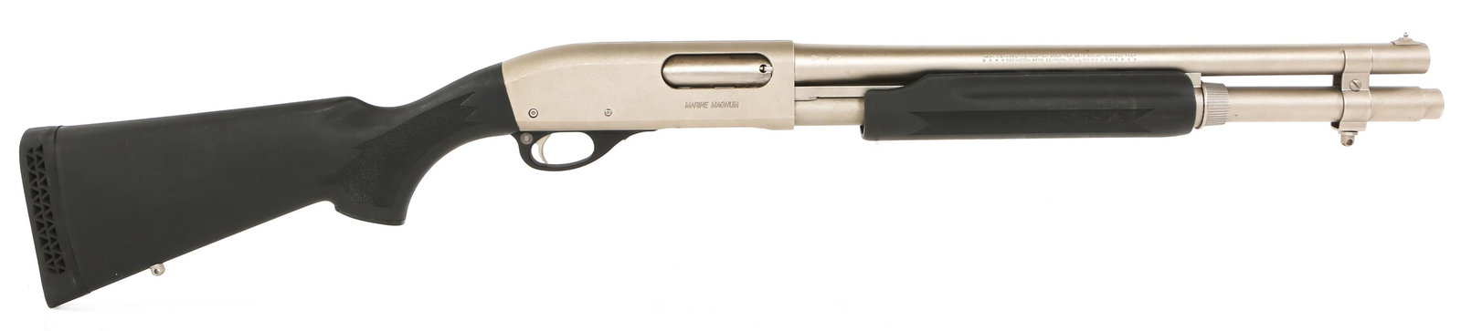 REMINGTON MODEL 870 MARINE MAGNUM 12 GAUGE SHOTGUN: REMINGTON MODEL 870 MARINE MAGNUM 12 GAUGE SHOTGUN Remington model 870 marine magnum shotgun 12 Gauge. Chambered for 2 3/4"-3" magnum shells. Extended magazine tube. Caliber / Gauge: 12 GA Barrel Leng