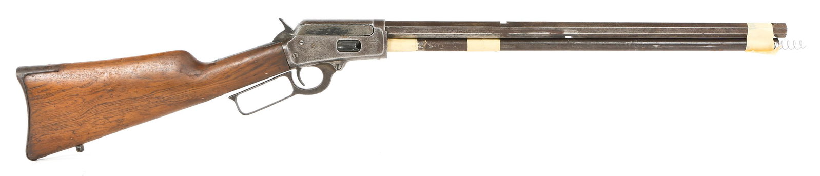 MARLIN MODEL 1894 CARBINE FOR PARTS OR REPAIR: MARLIN MODEL 1894 CARBINE FOR PARTS OR REPAIR Marlin model 1894 lever action carbine dated 1900. Chambered in .44 WIN. Missing components. For parts or repair. Caliber / Gauge: .44 WIN Barrel Length: 
