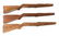 M1 GARAND WOODEN RIFLE STOCK LOT OF 3