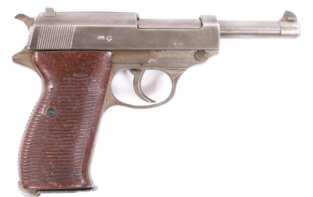 WWII FRENCH OCCUPATION "byf 44" P.38 9mm PISTOL: WWII FRENCH OCCUPATION "byf 44" P.38 9mm PISTOL WWII French Occupation Mauser Oberndorf "byf 44" stamped P.38 9mm semi-automatic pistol. This pistol was assembled by the French using German parts. The