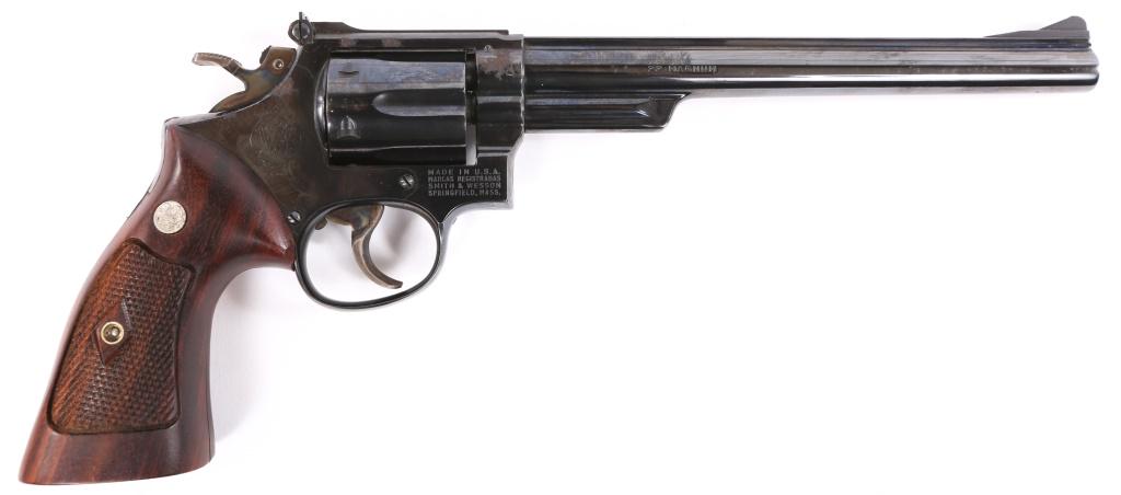 SMITH & WESSON MODEL 53-2 .22 JET REVOLVER: SMITH & WESSON MODEL 53-2 .22 JET REVOLVER Smith & Wesson Model 53-2 .22 Jet Double Action Revolver. The lot includes the original box, cleaning rod, six caliber inserts, additional cylinder and manua