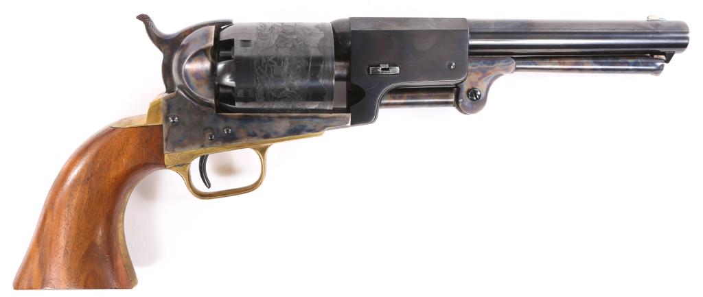 1975 PRE-PRODUCTION COLT DRAGOON .44 CAL REVOLVER: 1975 PRE-PRODUCTION COLT DRAGOON .44 CAL REVOLVER 1975 Pre-production Colt Dragoon .44 caliber percussion revolver. Includes wooden display case and original letter from Colt Factory. The letter state