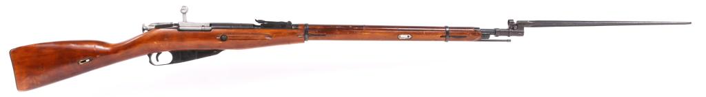 1939 IZHEVSK MOSIN NAGANT MODEL 91/30 RIFLE: 1939 IZHEVSK MOSIN NAGANT MODEL 91/30 RIFLE 1939 Izhevsk Mosin Nagant Model 91/30 7.62x54R Bolt Action Rifle. Import markings on barrel from CAI. All matching serial numbers. Several Cyrillic hand sta
