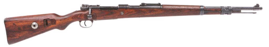 WWII GERMAN SAUER AND SOHN MODEL 98 RIFLE: WWII GERMAN SAUER AND SOHN MODEL 98 RIFLE WWII German Sauer and Sohn model 98 bolt action rifle. Receiver marked on top with "147 1940," on left side with serial number 9989 and eagle reich mark and r