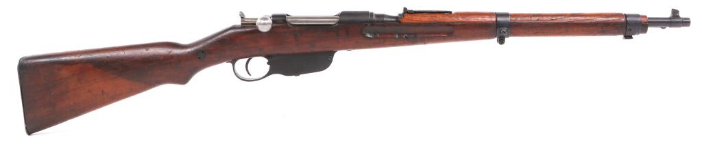 1916 FEG MODEL M95 BUDAPEST 8X56R CARBINE: 1916 FEG MODEL M95 BUDAPEST 8X56R CARBINE 1916 FEG model M95 Budapest 8x56R Carbine. The rifle features wooden stock, blued finish, adjustable ladder sights, sling mount & bayonet lug. No magazine. Im