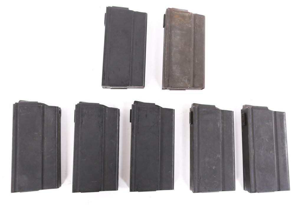 SPRINGFIELD MODEL M1A .308 MAGAZINE LOT OF 7: SPRINGFIELD MODEL M1A .308 MAGAZINE LOT OF 7 Springfield Model M1A .308 Magazine Lot of 7. Each magazine has a parkerized finish. All are unmarked. Size / Gauge: .308