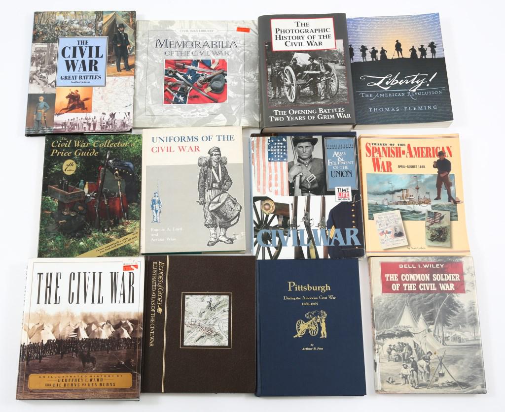 CIVIL WAR AND US HISTORY BOOK LOT OF 12: CIVIL WAR AND US HISTORY BOOK LOT OF 12 Lot of 12 Civil War and U.S. history books, including: Liberty!: The American Revolution, Thomas Fleming (Viking, 1997); Uniforms of the Civil War, Francis A. L