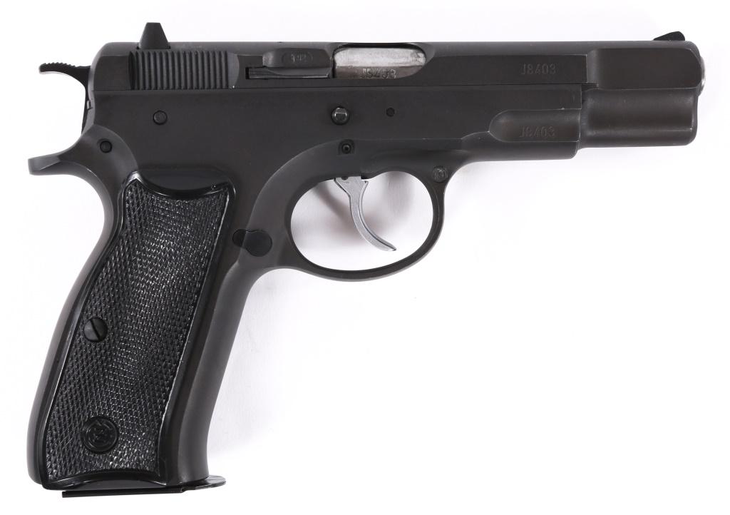 CZ MODEL 75 "PRE B" 9x19mm PISTOL: CZ MODEL 75 "PRE B" 9x19mm PISTOL Ceska Zbrojovska Model CZ-75 "Pre B" 9x19mm Semi-Automatic Pistol with the original box, CZ cardboard sleeve and additional magazine. Import mark of "AAL Phila, PA" o