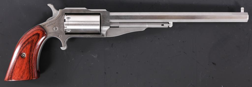 NORTH AMERICAN ARMS THE EARL .22 MAGNUM REVOLVER: NORTH AMERICAN ARMS THE EARL .22 MAGNUM REVOLVER North American Arms model NAA-1860-3 "The Earl" .22 Magnum Revolver. Stainless steel finish, wood composite grips, five-shot fluted cylinder. Additiona