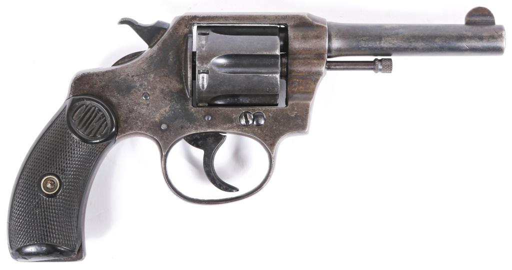 1920 COLT POCKET POSITIVE .32 POLICE REVOLVER: 1920 COLT POCKET POSITIVE .32 POLICE REVOLVER 1920 Colt Pocket Positive .32 Police CTG Revolver. The left side of the barrel is marked "Pocket Positive .32 Police CTG". Colt patent dates are marked on