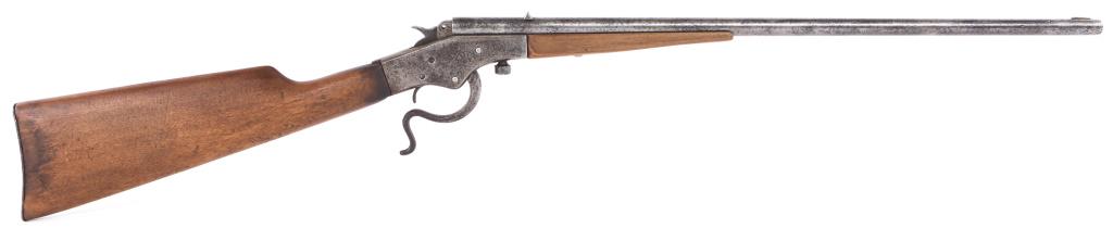 STEVENS CRACKSHOT MODEL 26 .22 LR RIFLE: STEVENS CRACKSHOT MODEL 26 .22 LR RIFLE Stevens Crackshot model 26 .22 LR lever action rifle. The barrel is marked "Stevens Arms Company". "Crackshot 26" is marked on the receiver. Black walnut stock,