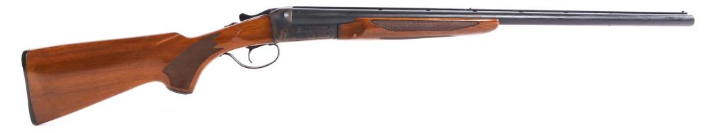 SAVAGE FOX MODEL B 12 GAUGE SHOTGUN: SAVAGE FOX MODEL B 12 GAUGE SHOTGUN Savage Fox Model B 12 Gauge side-by-side shotgun. 2.75" chamber with full choke. Re-painted finish, checkered walnut stock, fox design on the receiver and front bea