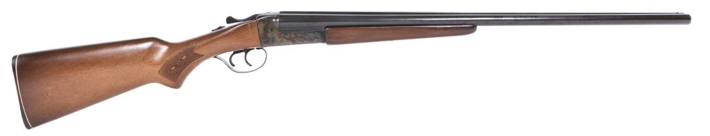 STEVENS MODEL 311 SERIES H 20 GAUGE SHOTGUN: STEVENS MODEL 311 SERIES H 20 GAUGE SHOTGUN Stevens model 311 Series H 20 Gauge Double Barrel Shotgun. The receiver is marked "Stevens Model 311 Series H. Savage Arms. Westfield, Mass." Blued finish o