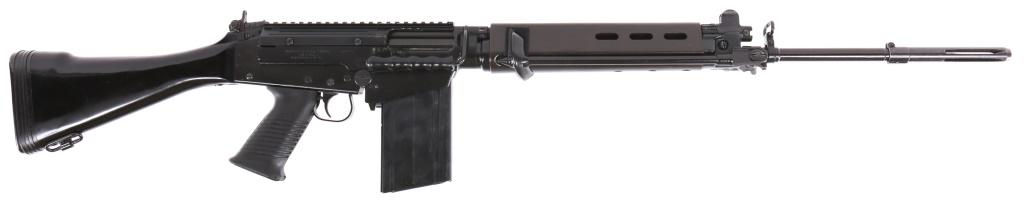 FN FAL MODEL 50.00 7.62x51mm .308 MATCH RIFLE: FN FAL MODEL 50.00 7.62x51mm .308 MATCH RIFLE FN FAL Model 50.00 7.62x51mm .308 Match Semi-Automatic Rifle. "Fabrique Nationale Herstal Made in Belgium". Import mark of "Steyr Seacaucus, NJ" underneat