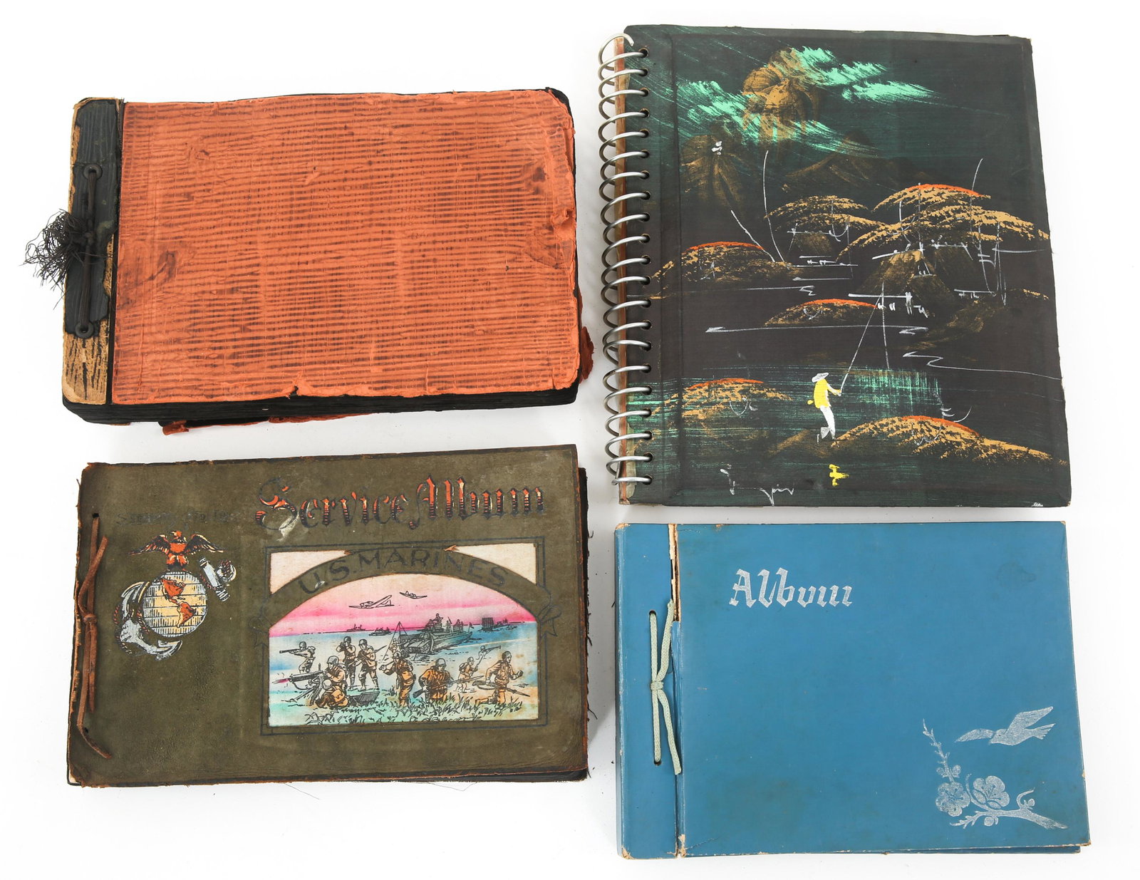 POST WWI TO VIETNAM WAR MILITARY & TRAVEL ALBUMS: POST WWI TO VIETNAM WAR MILITARY & TRAVEL ALBUMS Post-WWI to Vietnam War era Military & Travel Photograph Albums Lot of 4. Includes: (1) Post WWI Inter-War Period World Travel, Military and personal a