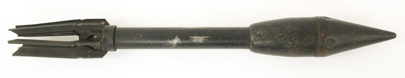MILITARY ORDNANCE INERT ARTILLERY PROJECTILE: MILITARY ORDNANCE INERT ARTILLERY PROJECTILE Military ordnance, inert artillery projectile. The cylindrical body is threaded at both ends and can be unscrewed from both the projectile tip as well as t