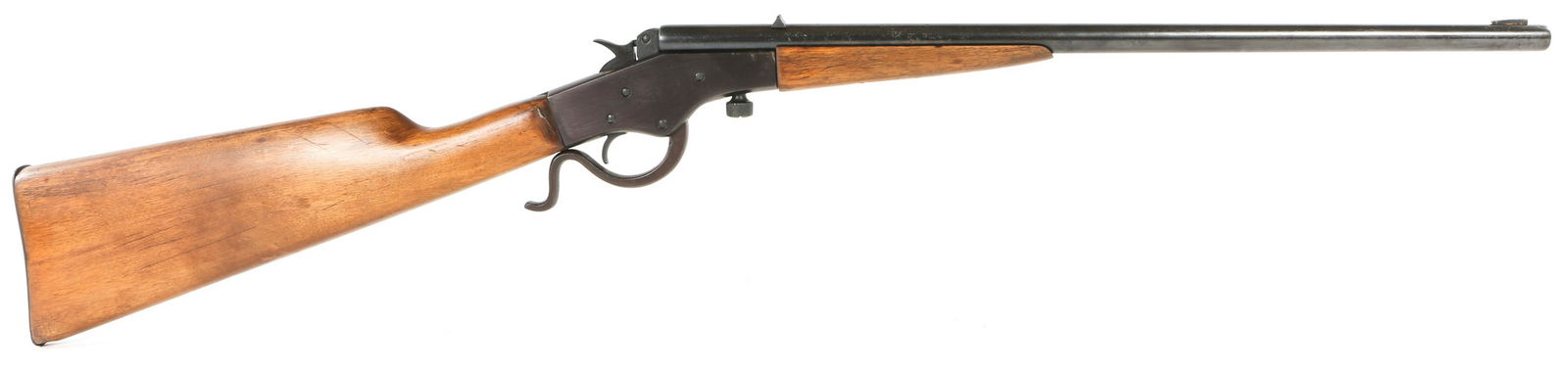 STEVENS MODEL CRACK SHOT 26 .22 CALIBER RIFLE: STEVENS MODEL CRACK SHOT 26 .22 CALIBER RIFLE J. Stevens Arms Co. model Crack Shot 26 single shot .22 caliber rifle. Barrel stamped "J. Stevens Arms Co. Chicopee Falls, Mass" and ".22 Long". Receiver
