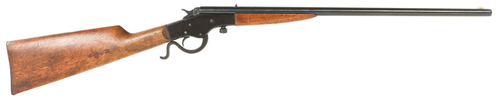 J. STEVENS MODEL CRACK SHOT 26 .22 CALIBER RIFLE: J. STEVENS MODEL CRACK SHOT 26 .22 CALIBER RIFLE J. Stevens Arms Co. model Crack Shot 26 single shot .22 caliber rifle. Barrel stamped "J. Stevens Arms Co. Chicopee Falls, Mass" and ".22 Long". Receiv