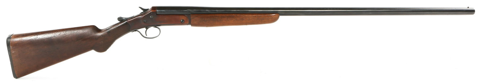 RIVERSIDE ARMS CO BREAK OVER 12 GA SHOTGUN: RIVERSIDE ARMS CO BREAK OVER 12 GA SHOTGUN Riverside Arms Co. single shot, break over 12GA Shotgun. Receiver stamped "Riverside Arms Co, Chicopee Falls Mass.", barrel stamped "High pressure compressed
