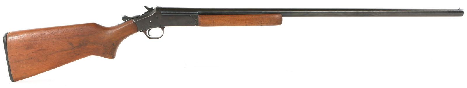 H&R ARMS TOPPER M48 16 GA BREAK OVER SHOTGUN: H&R ARMS TOPPER M48 16 GA BREAK OVER SHOTGUN Harrington & Richardson Arms Co. single shot, break over 16GA shotgun. Receiver stamped "Topper M48 Harrington & Richardson. Arms Co, Worcester Mass.", bar