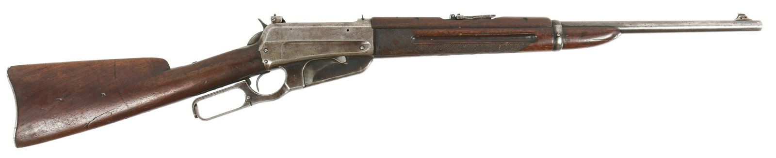 1900 WINCHESTER MODEL 1895 .30-40 KRAG RIFLE: 1900 WINCHESTER MODEL 1895 .30-40 KRAG RIFLE 1900 Winchester Model 1895 .30-40 Krag Lever Action Rifle. The receiver tang is stamped "Winchester Model 1895". The receiver is stamped ".30" and "Winches