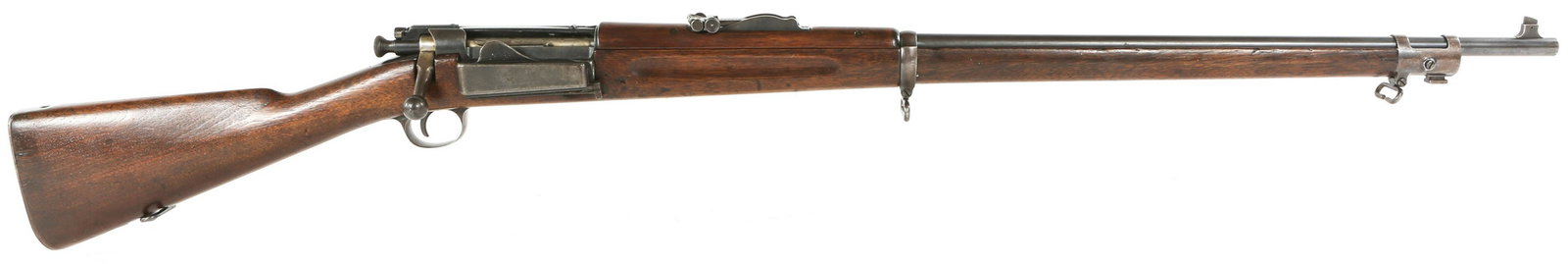 U.S. SPRINGFIELD MODEL 1898 .30-40 KRAG RIFLE: U.S. SPRINGFIELD MODEL 1898 .30-40 KRAG RIFLE U.S. Springfield model 1898 .30-40 Krag bolt action rifle. Receiver marked "U.S. Springfield Armory, Model 1898". The underside of the wrist is stamped "P