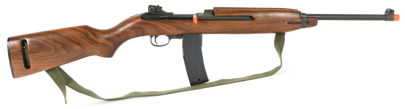 AUTO ORDNANCE M1 .30 CALIBER CARBINE: AUTO ORDNANCE M1 .30 CALIBER CARBINE Auto Ordnance M1 .30 Caliber Carbine. The receiver is stamped "Auto Ordnance" and "US Carbine .30 Caliber." Parkerized finish. Walnut stock. Adjustable rear peep s