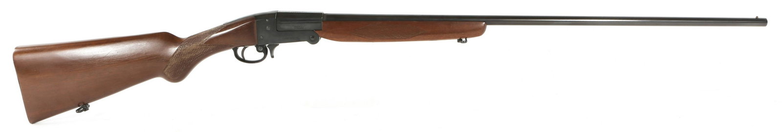 BERETTA MODEL BREVETTATO FOLDING .410 GA SHOTGUN: BERETTA MODEL BREVETTATO FOLDING .410 GA SHOTGUN Beretta model Brevettato folding single shot .410 gauge shotgun. Receiver stamped "Beretta Industria Brasilieria". Blued finish. Engraved receiver. Fro