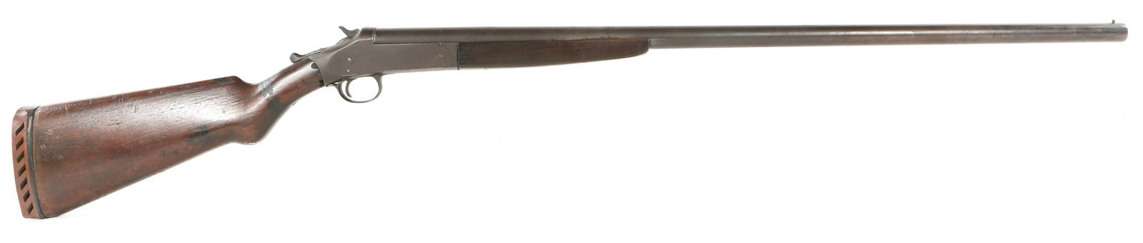 SPECIAL MODEL 12 GA BREAK OVER SHOTGUN: SPECIAL MODEL 12 GA BREAK OVER SHOTGUN Crescent Special Model 12 gauge single shot break over shotgun. Barrel marked 12 GA CHOKE. Receiver marked Special. Matching serial numbers to frame and barrel.