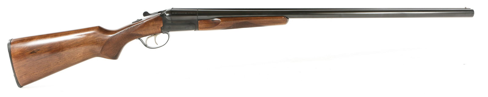 AMANTINO UPLANDER GAUCHA SBS 12 GAUGE SHOTGUN: AMANTINO UPLANDER GAUCHA SBS 12 GAUGE SHOTGUN E.R. Amantino Gaucha Uplander side-by-side 12 gauge shotgun. Imported by Stoeger INC. Barrel stamp reads "IMPORTED BY STOEGER INC WAYNE, N.J."-"UPLANDER 1