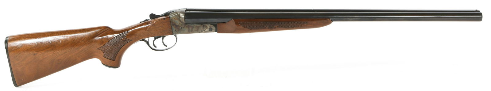 SAVAGE ARMS FOX MODEL B E SBS 12 GAUGE SHOTGUN: SAVAGE ARMS FOX MODEL B E SBS 12 GAUGE SHOTGUN Savage Arms Fox Model B E series J side-by-side 12 gauge shotgun. Barrel is stamped "Fox Model B E Series J 2 3/4 and 3 Inch Shells Savage Arms Westfield