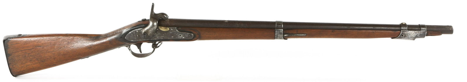 US WATERS MODEL 1816 .69 CALIBER PERCUSSION MUSKET: US WATERS MODEL 1816 .69 CALIBER PERCUSSION MUSKET Confederate US A.H. Water Model 1816 .69 Caliber Percussion Musket. Converted to the percussion by the Confederate armorer. The lockplate is stamped 