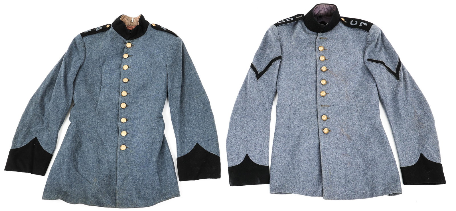 SPAN-AM WAR NEW YORK NATIONAL GUARD UNIFORM TUNICS: SPAN-AM WAR NEW YORK NATIONAL GUARD UNIFORM TUNICS Lot of 2 Spanish American War New York National Guard tunics. Size: Small