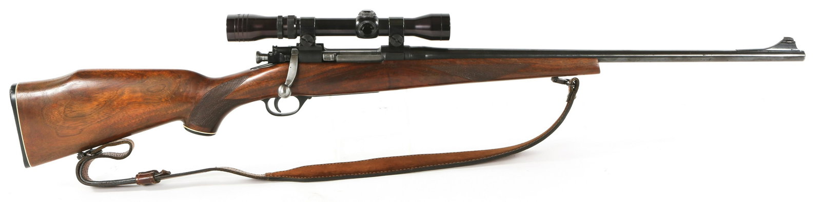 SPORTERIZED SMITH CORONA M1903A3 .30-06 RIFLE: SPORTERIZED SMITH CORONA M1903A3 .30-06 RIFLE Sporterized Smith Corona model 1903A3 .30-06 bolt action rifle. Redfield 2x-7x mounted. Engraved magazine floor plate. Cheek Rest. Fajen butt plate. Check