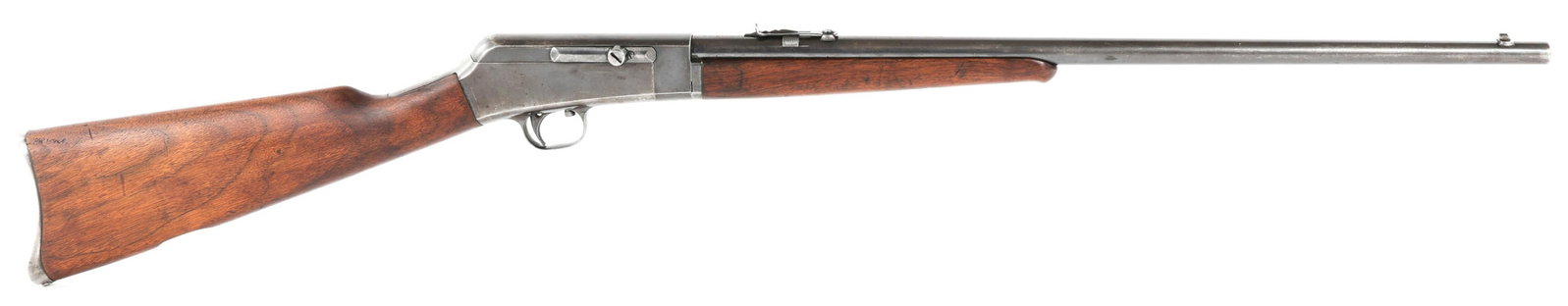 REMINGTON MODEL 16 AUTOLOADING .22 CAL RIFLE: REMINGTON MODEL 16 AUTOLOADING .22 CAL RIFLE Remington Model 16 rifle .22 Rem Autoloading. Magazine tube in stock. Metal Remington UMC buttpad. Caliber / Gauge: .22 Rem Auto Barrel Length: 22" Serial 