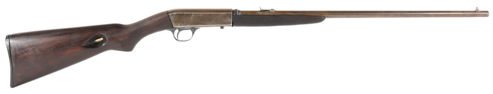 REMINGTON MODEL 24 .22 LR CAL RIFLE: REMINGTON MODEL 24 .22 LR CAL RIFLE Remington Model 24 rifle. Chambered in .22 LR. In stock tube magazine. Fixed sights. Caliber / Gauge: .22 LR Barrel Length: 21" Serial Number: 127707